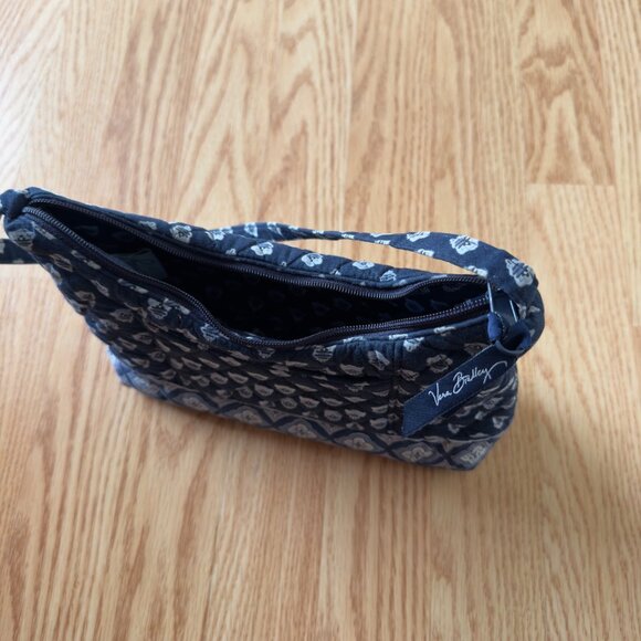 Vera Bradley Shoulder Bag 9x7in Retired Spring 2005 Nantucket Navy Pattern Blue - Picture 12 of 15